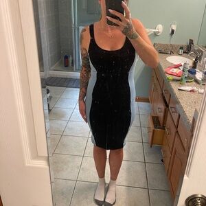 Women’s bebe knee length bodycon dress size small